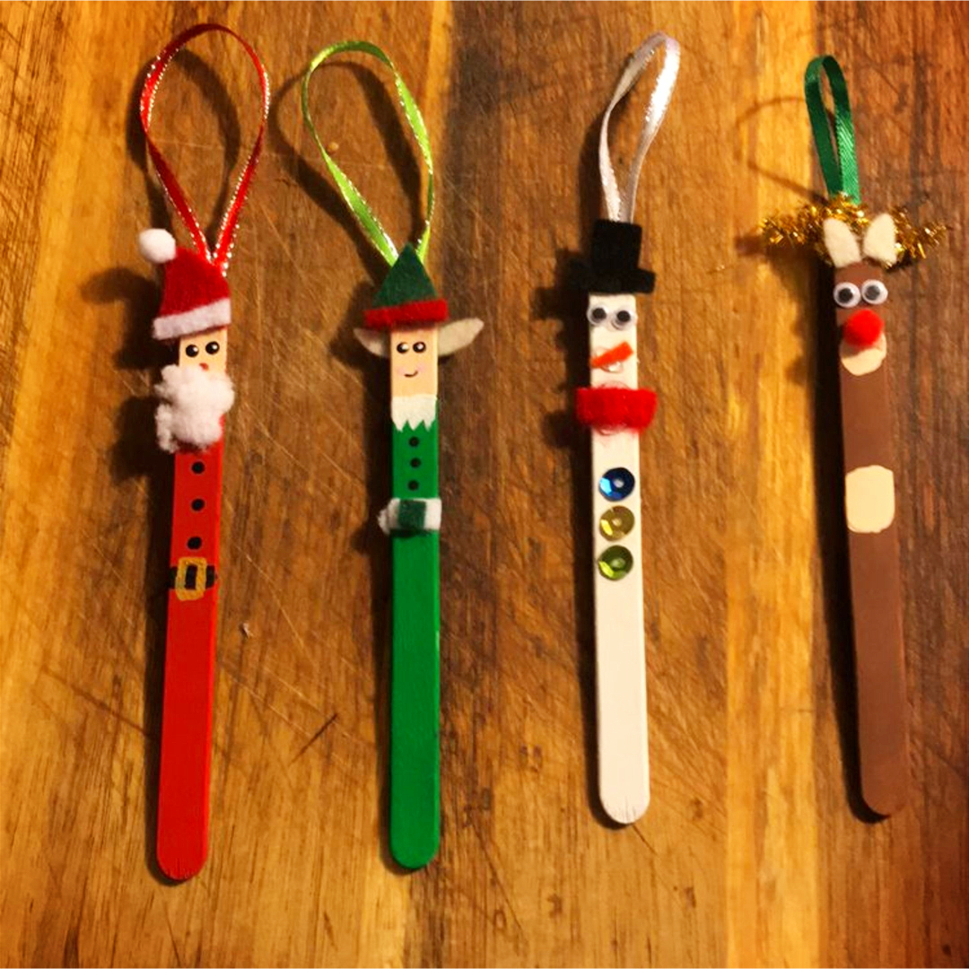 Popsicle Stick Christmas Crafts -See the DIY Holiday Ornaments Our Readers Made - Involvery