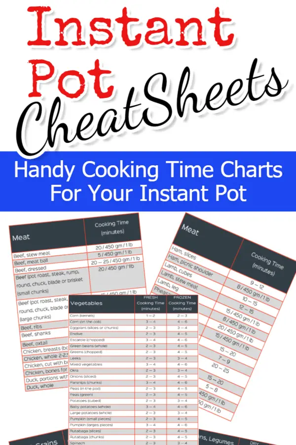 Electric Pressure Cooker Time Chart Pdf