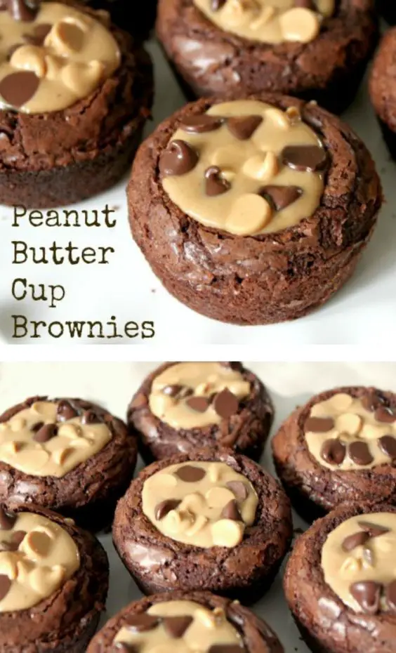peanut butter brownies - unique brownies recipes - brownie that tastes like peanut butter cup - easy peanut butter brownies - peanut butter brownies recipe