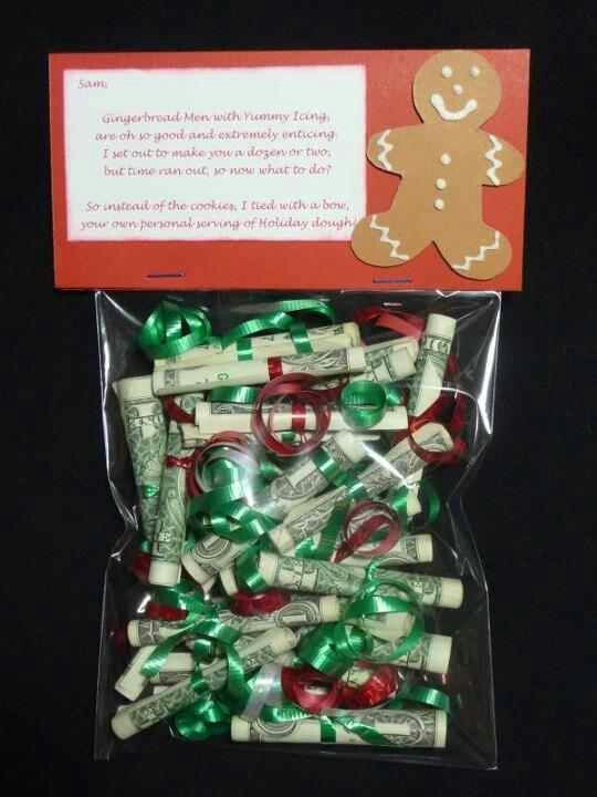 Very clever DIY idea for giving cash money as a Christmas gift this year!