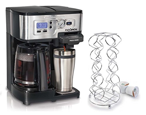 Hamilton Beach 49983 2-Way FlexBrew Single-12 Cup CoffeeMaker with 20 K-Kup Holder
