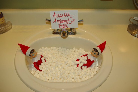 Fun and easy Elf on the Shelf idea for tonight!