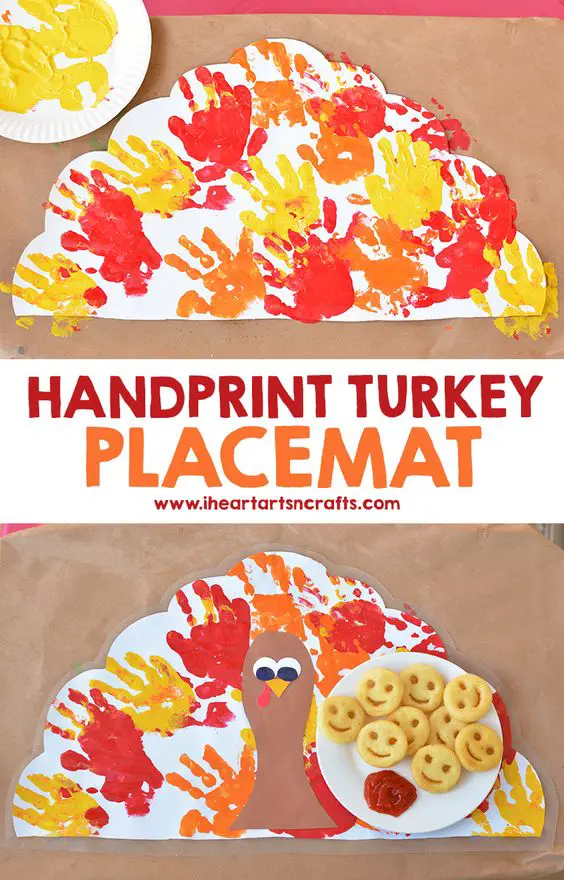 Thanksgiving Crafts for Preschool - Pre-K Kids to Make - Thanksgiving crafts preschool placemats ideas