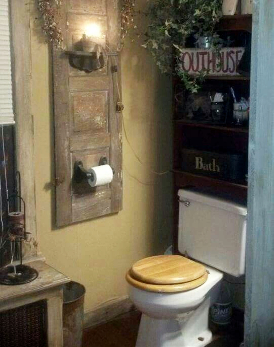 Outhouse decor and bathroom decorating ideas