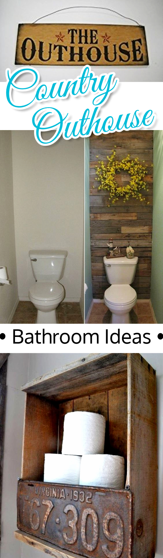 Country Outhouse Bathroom Decor Ideas - fun idea for a small bathroom