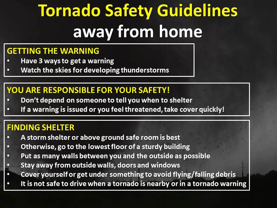 Tornado safety tips - very important!