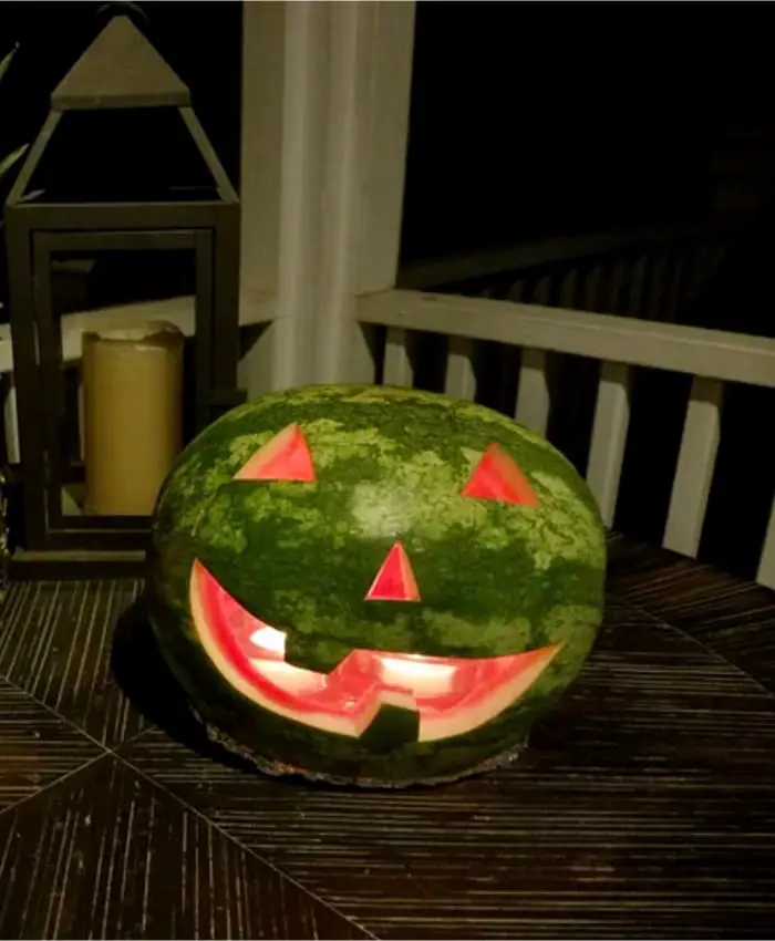 Halloween pumpkin alternatives  other things to carve like this Halloween WATERMELON