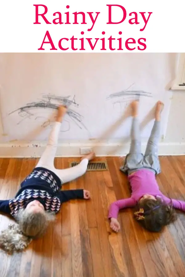 Indoor activities for kids - great for a rainy day! Toddler drawing activity idea