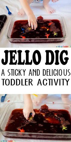 Toddler fun: let your toddler play in jello