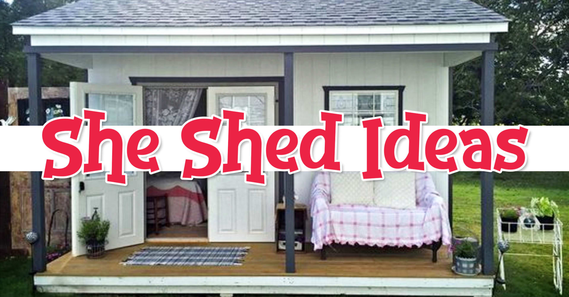 She Shed Ideas! She Shed Office Ideas - Gorgeous Shed Office Ideas For Your Backyard - She Shed Pics, Images and Designs For The Perfect She Shed (or HE shed)