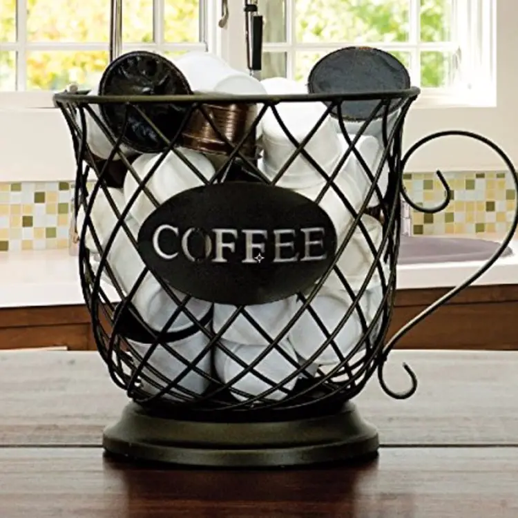 LOVE this! Holds my k-cup coffee pods and my creamers on my home coffee station!