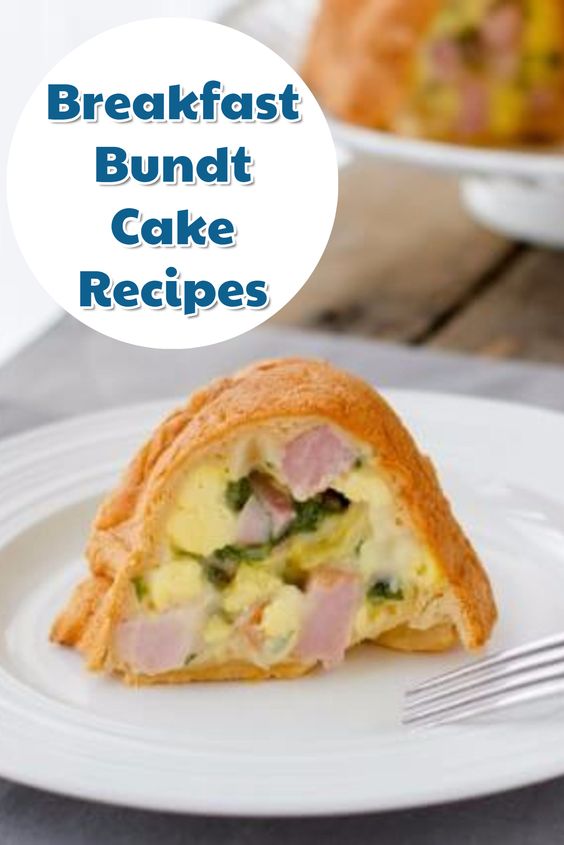 This breakfast bundt cake recipe look delicious and it's easy to make too. This Easy breakfast recipe has ham, cheese, eggs, and spinach and uses Crescent rolls too.