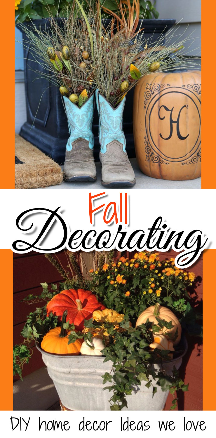 DIY Fall Decorating ideas for the home - DIY home decor - Fall decor - decorate your house for Fall ideas