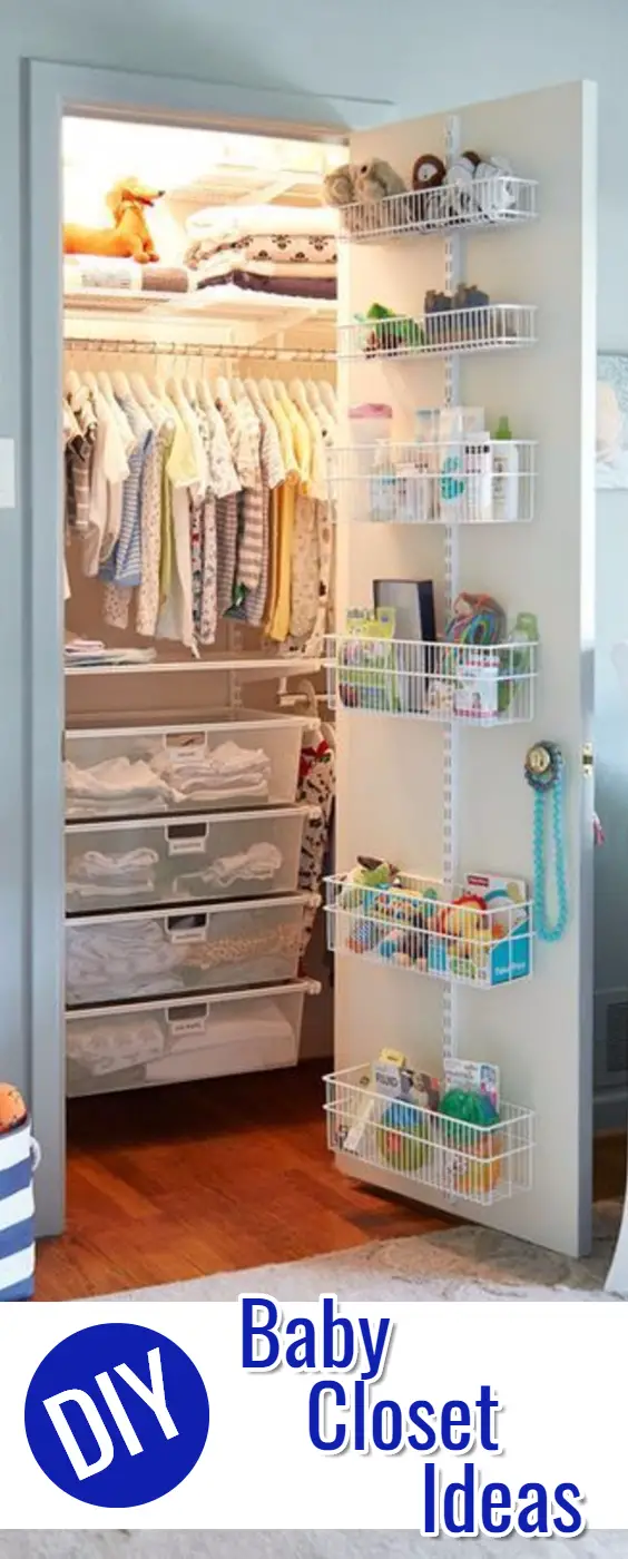 Baby Closet Ideas and Images • Baby Closet Organization DIY Ideas
