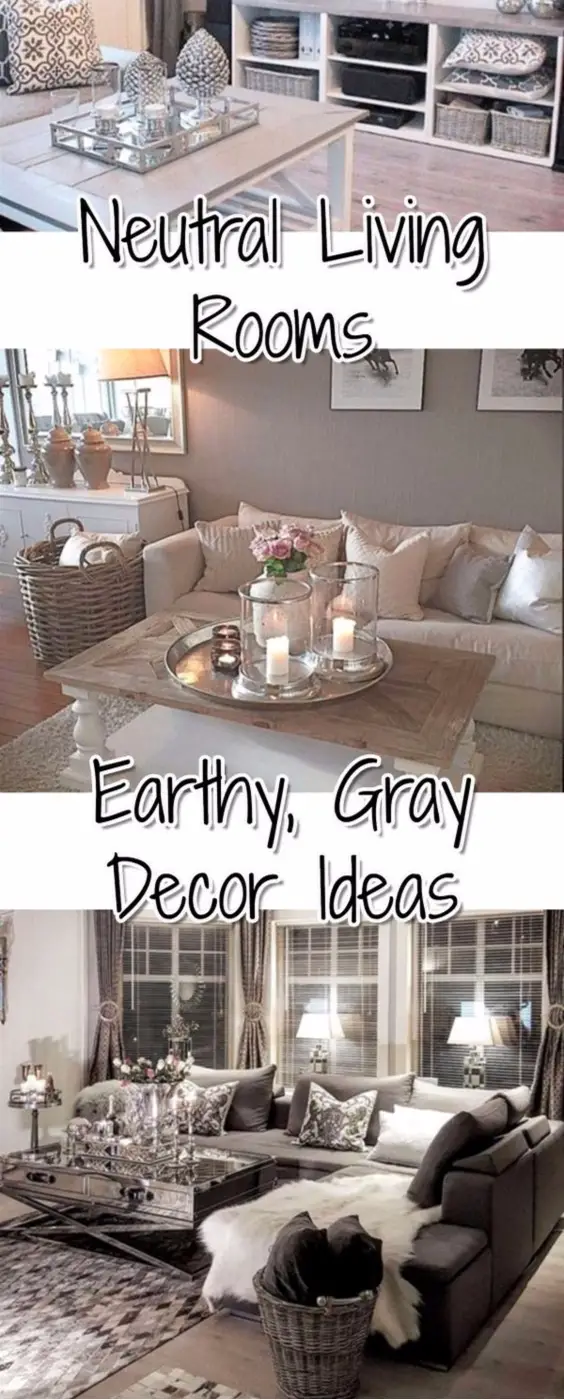 Neutral Living Room Paint Colors Ideas • Neutral Living Room DIY Decor Ideas