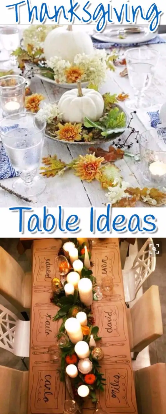 Thanksgiving Table Decor DIY Ideas For Thanksgiving Table Settings