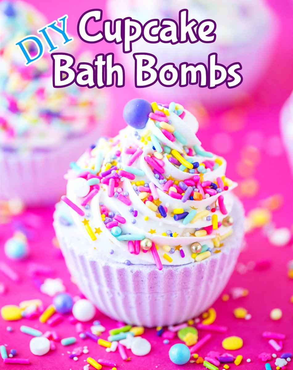 DIY cupcake bath bombs