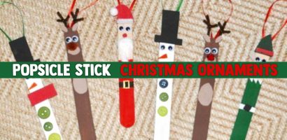 Popsicle Stick Christmas Crafts & Ornaments-With PICTURES