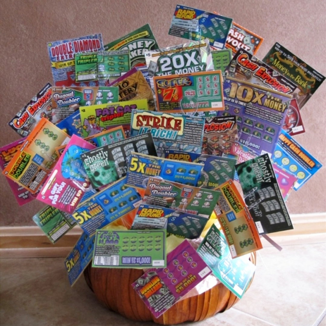 Raffle Basket Ideas - Fundraising ideas for raffles and silent auctions - birthday gift basket ideas with lottery tickets