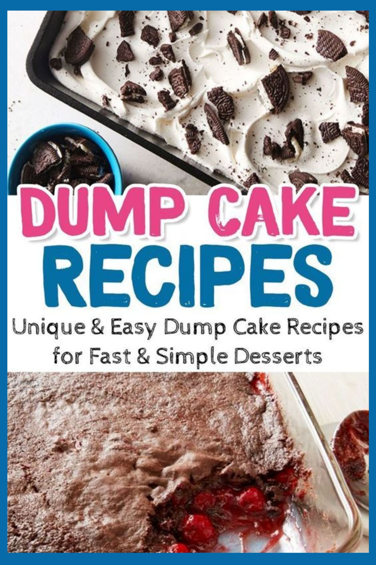 Super SIMPLE desserts - easy dump cake 3 ingredients dessert recipes with 3-4 ingredients - easy dessert ideas for a crowd, brunch, party desserts, funeral food, cookout, block party, family reunion or potluck dessert ideas too