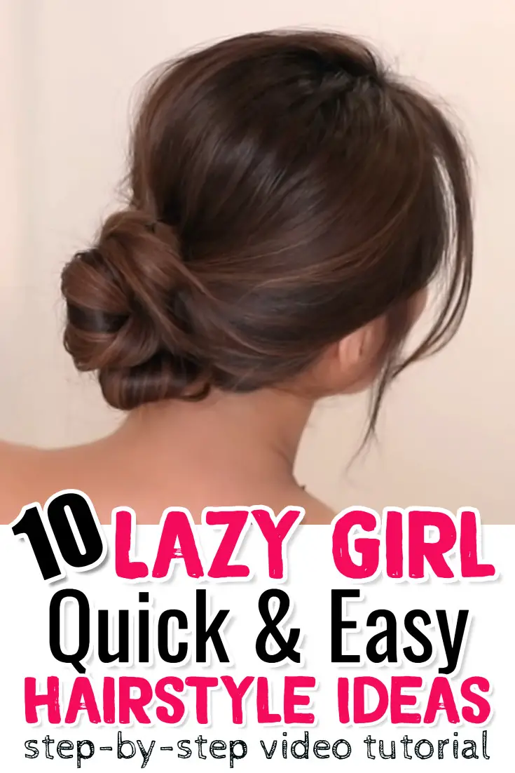 LAZY hairstyles  - Easy hairstyles for medium to long hair - Quick DIY hairstyle ideas for school, work, beginners, moms - step by step easy hairstyles video tutorials