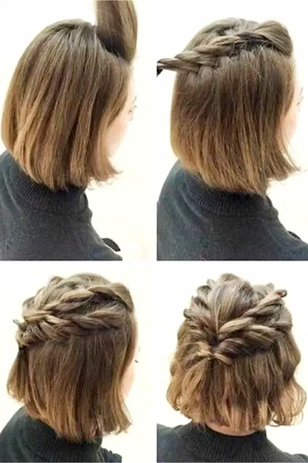 Lazy Hairstyles! Easy hairstyles ideas for short hair - step by step video tutorials for lazy day running late hair