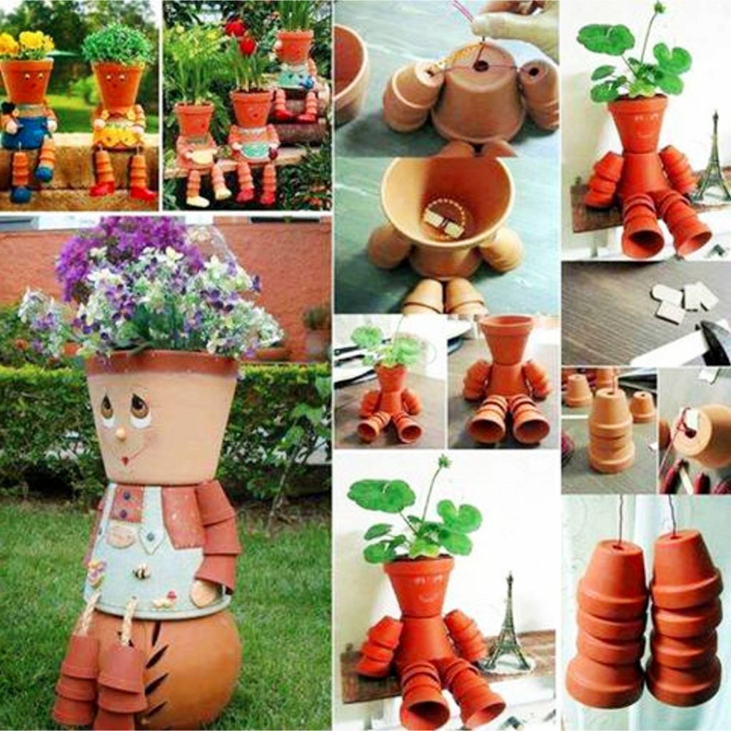 Clay pots decorations ideas - things to do with terracotta pots