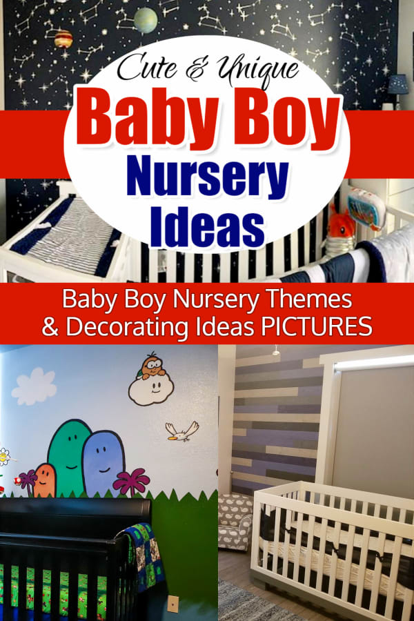 Cute Baby Boy Nursery Ideas for a Pinterest-Perfect Baby Boy's Room... on a budget. Baby Room Ideas Boy nursery themes - pictures modern, stars, blue, rustic woodland, blue and grey boy nursery theme ideas