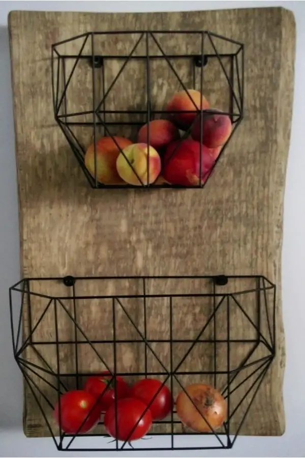 wall hanging fruit basket PICTURES and DIY ideas for your kitchen wall.