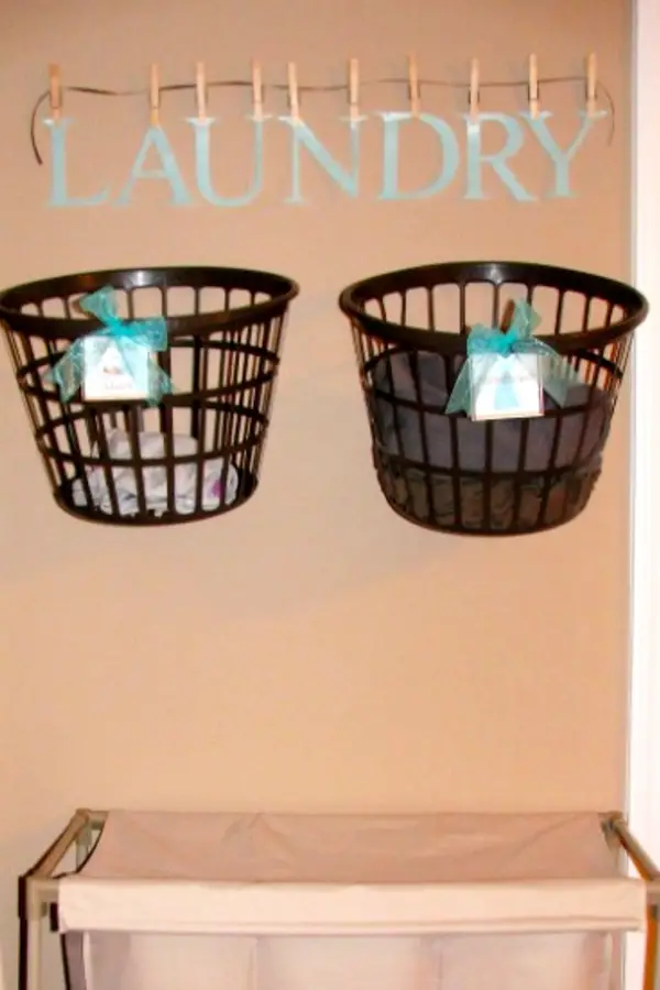 Mom Hacks that Work - Laundry organization - Dollar Store DIY! Easy Dollar Tree Organization Hacks for Parents - Mom Hacks for Organizing Life on a Budget. These are awesome parenting hacks from Dollar Stores that you can do TODAY!