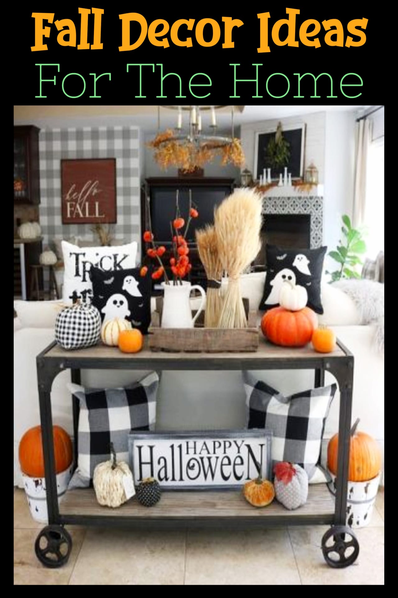 Fall Decor Ideas for the Home - unique DIY decorating ideas for Halloween, Fall, Thanksgiving, Autumn - Fall decor ideas for living room to decorate your living room or den for Halloween