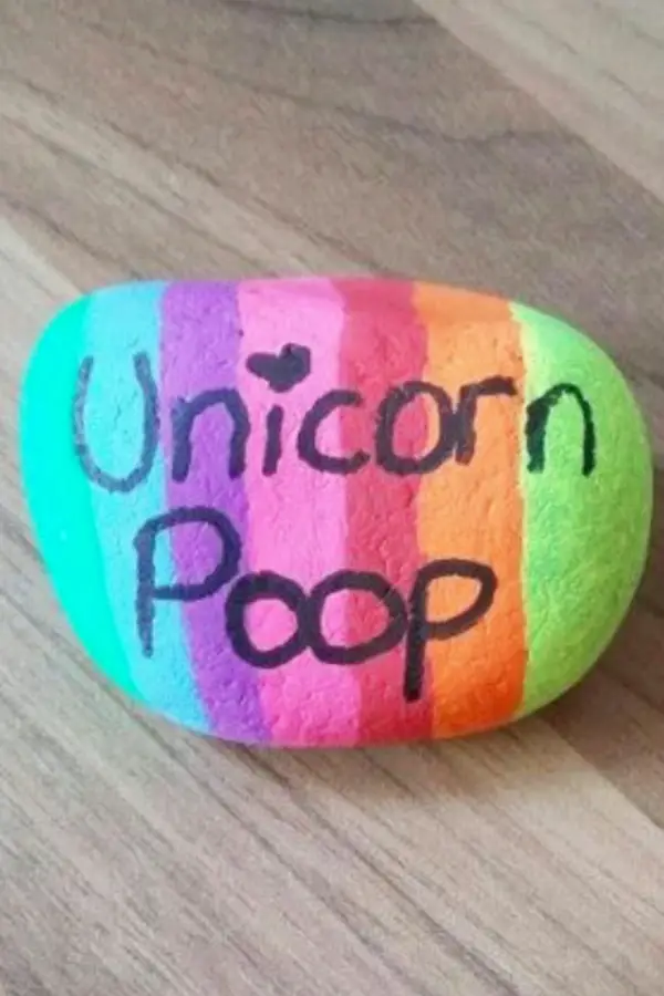 Unicorn Poop Painted Rocks! Cute and Easy Uncorn Craft Ideas for Kids to Make