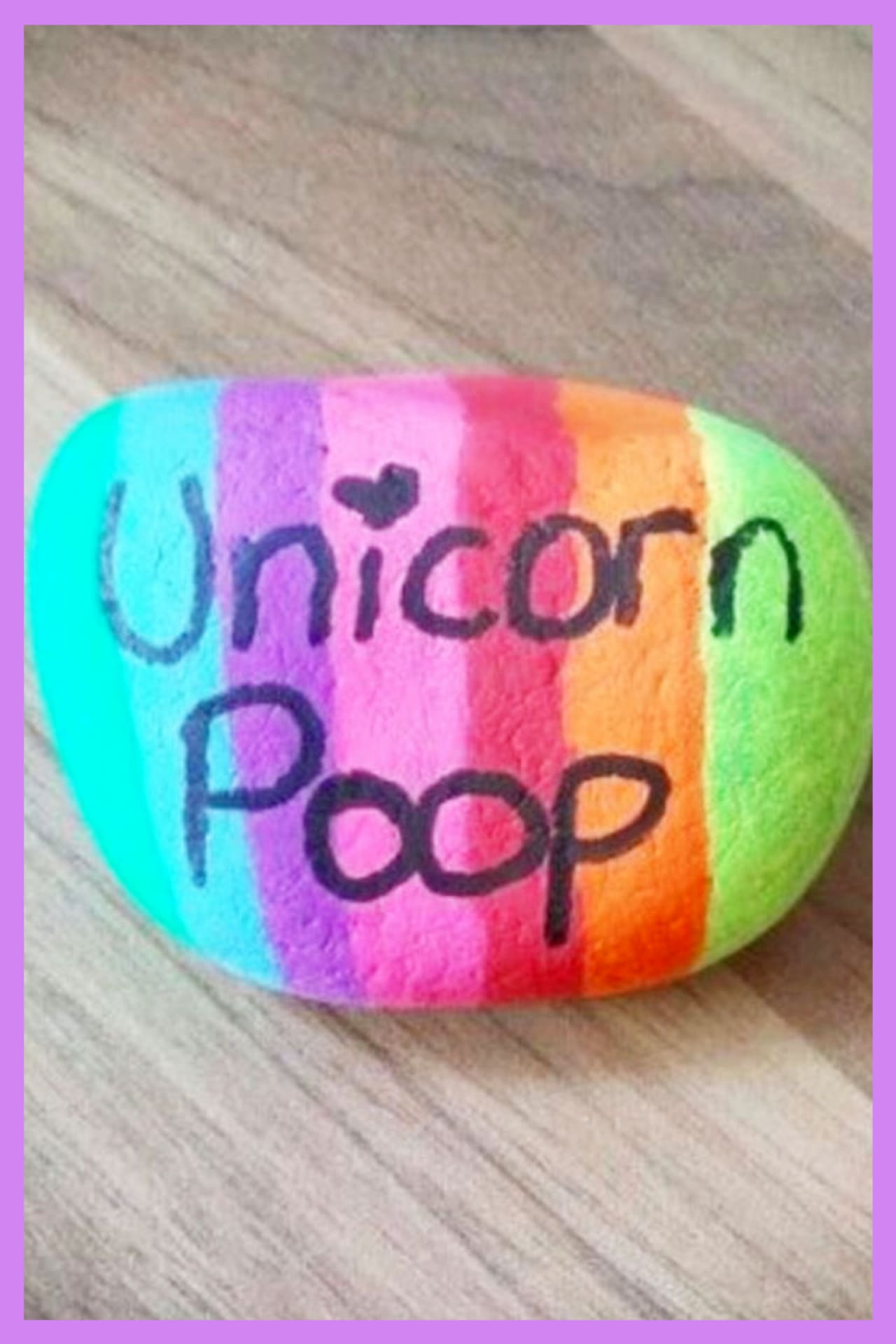 Unicorn crafts for kids and unicorn party ideas for a cheap and easy DIY unicorn birthday party - unicorn poop painted rocks