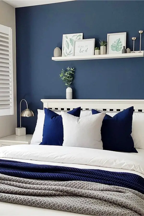 Paint ONE wall in room a different color for a beautiful accent wall - how to decorate your room without buying anything