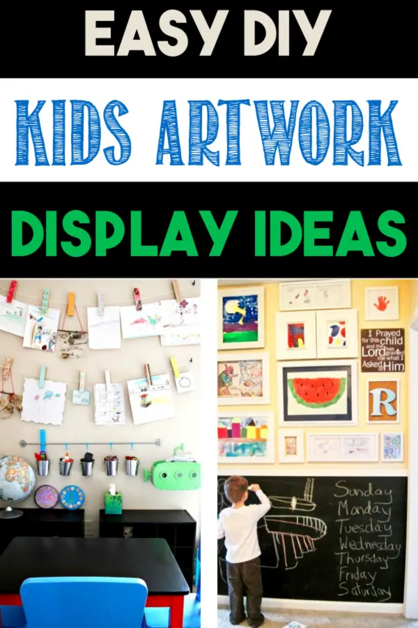 Kids Art Wall-Ideas for Hanging Children’s Artwork At Home