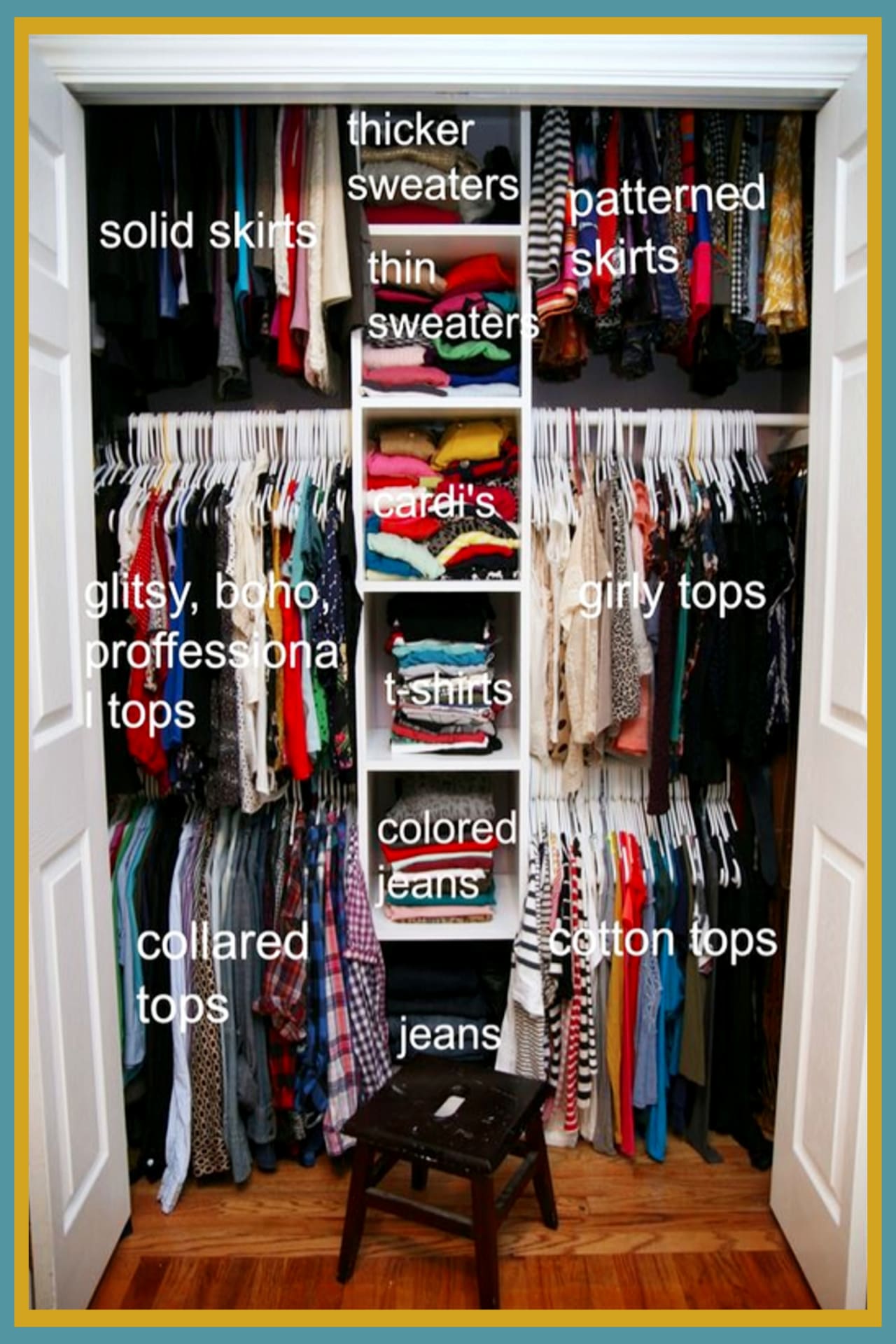 Closet organization on a budget - how to organize your closet if you're on a budget - declutter and organize your closet clothes