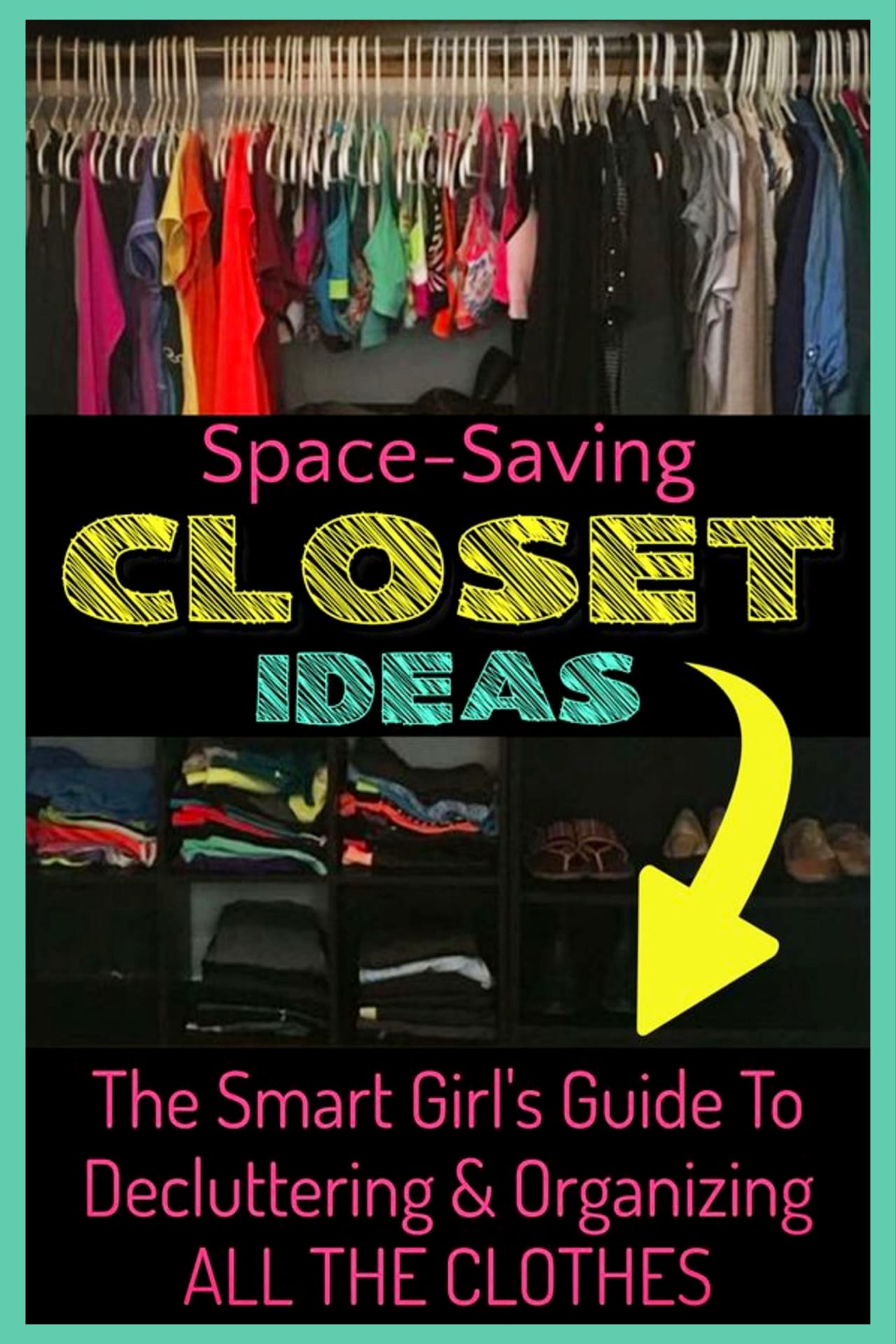 Closet organization on a budget- space saving closet ideas for organizing your closet on a budget