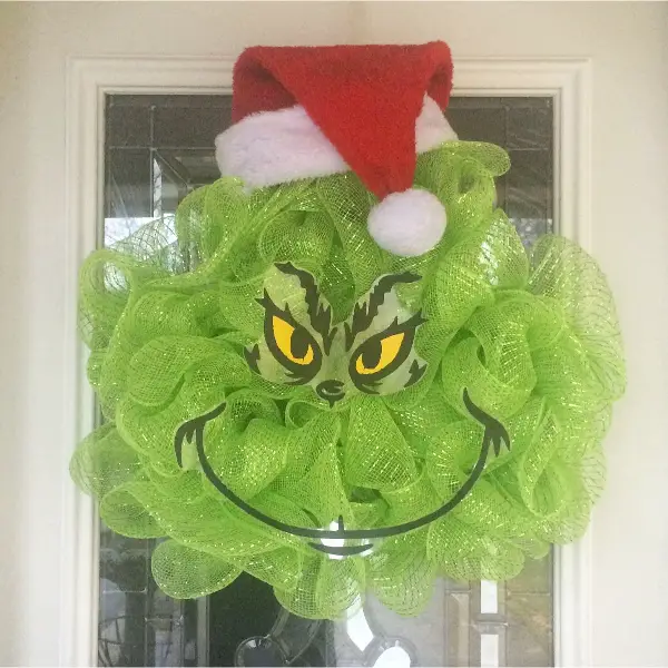 Grinch Christmas Wreath DIY - DIY Grinch Decorations and Christmas Ornaments