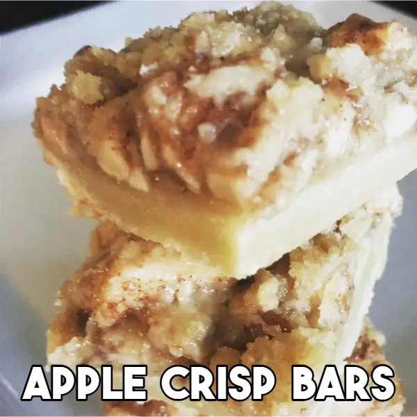 Apple Crisp Cookie Bars - Creative and Easy Christmas Desserts for a Party or for a Crowd