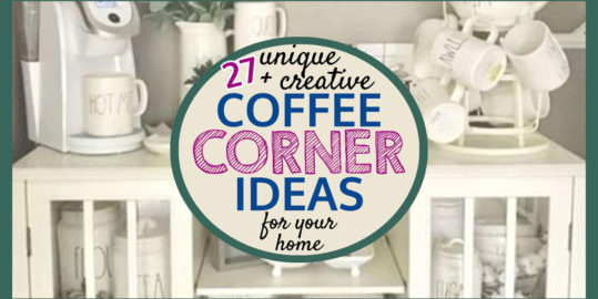 Coffee Corner Ideas For a Small Space Coffee Nook