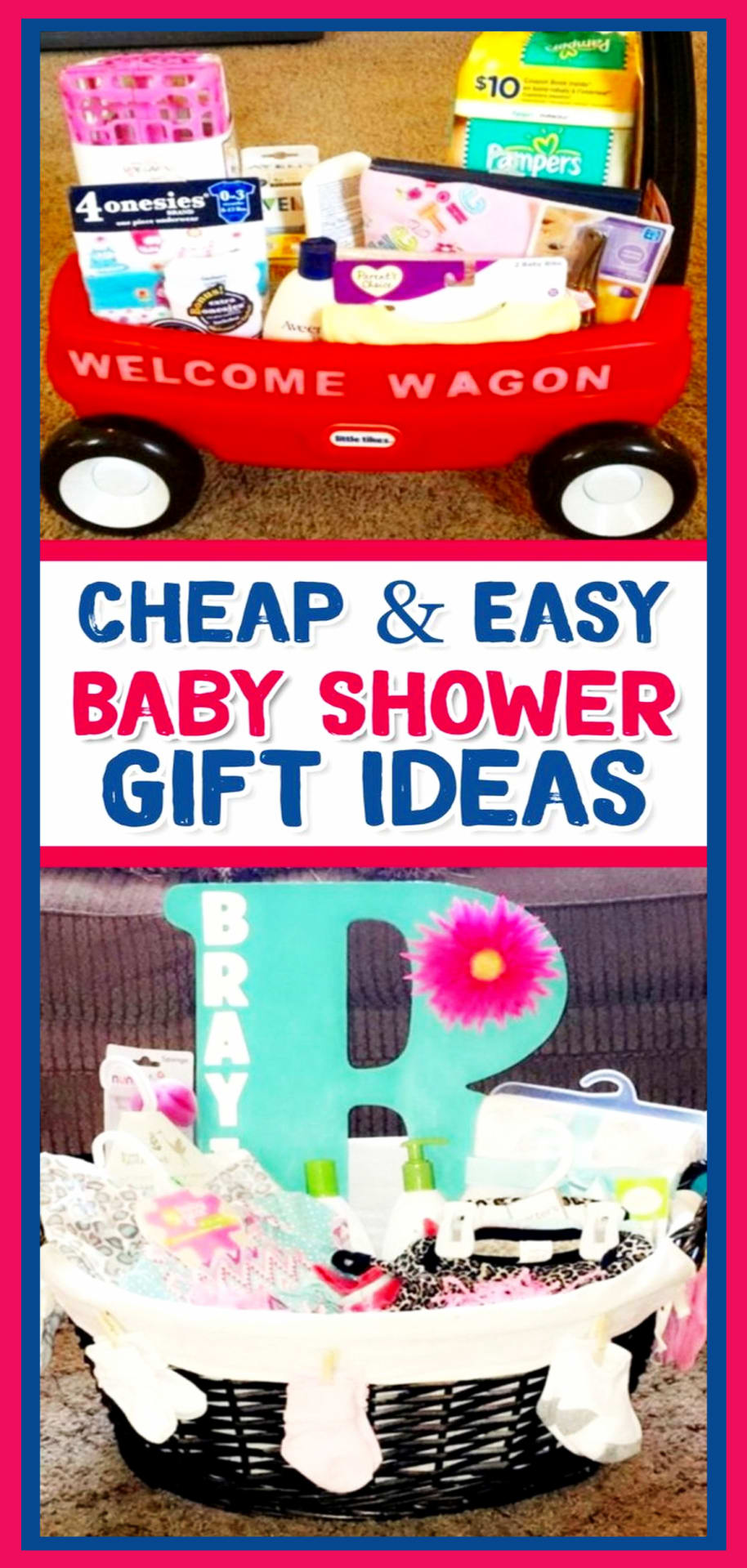 Homemade baby shower gift ideas - cheap baby shower gifts to make for boys, for girls or for unknown gender