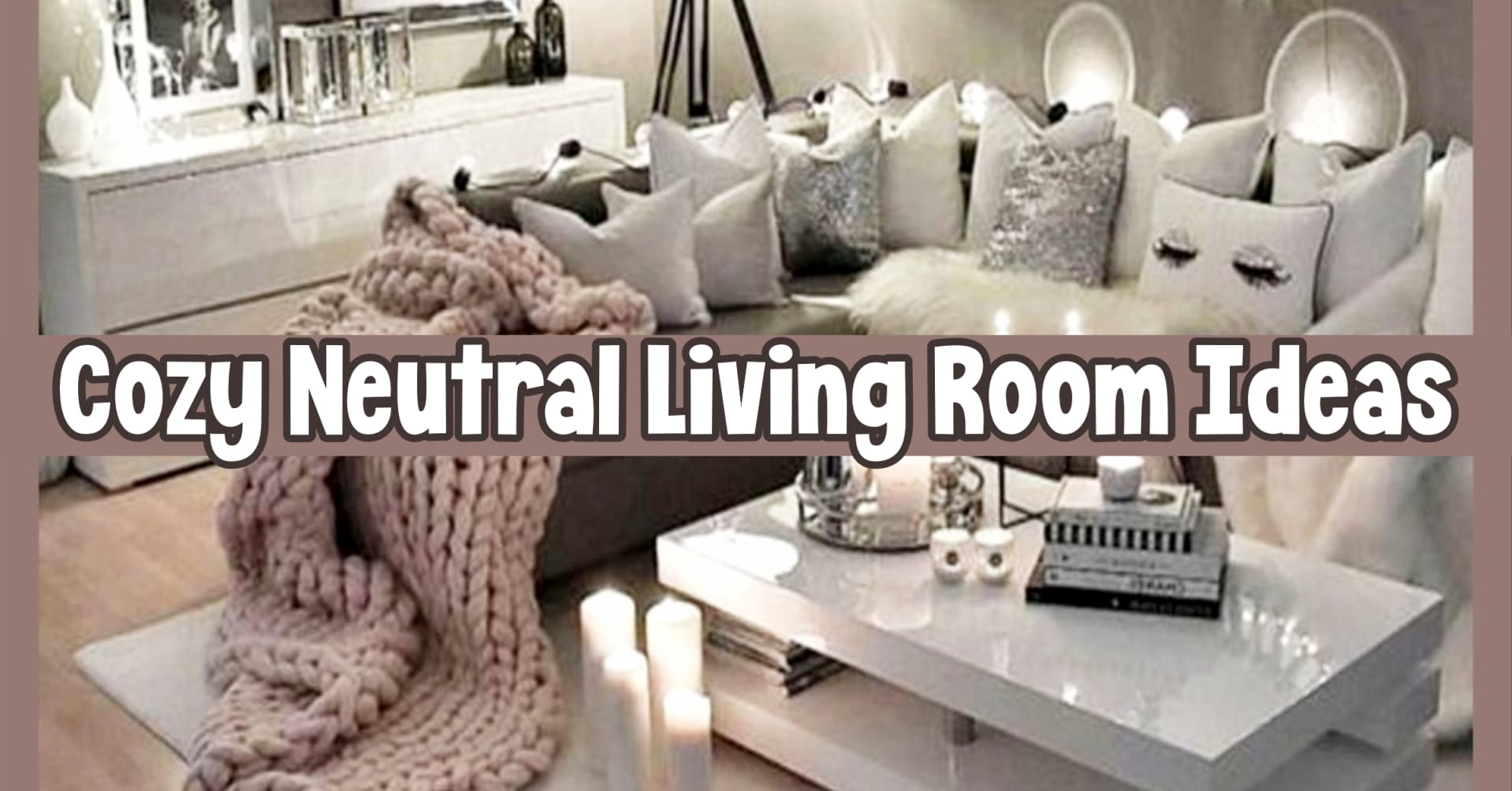 gray living room ideas - cozy neutral living room decorating ideas - gray earthy living room, den and family room decor ideas on a budget