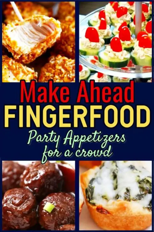 Fingerfood Party Appetizers-Make Ahead Appetizers for a Crowd You Can Make the Night Before ... Simple appetizer recipes for entertaining or parties - awesome dips, slow cooker appetizer recipes and more appetizers you can make ahead of time - in advance or the night before. Simple fingerfood ideas snacks and more!