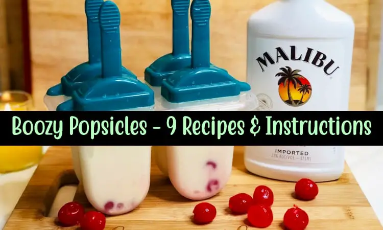 Homemade Alcoholic Popsicles - How to make boozy popsicles, freeze pops, spiked popsicles, frozen cocktail freezer pops and alcohol infused popsicles at home