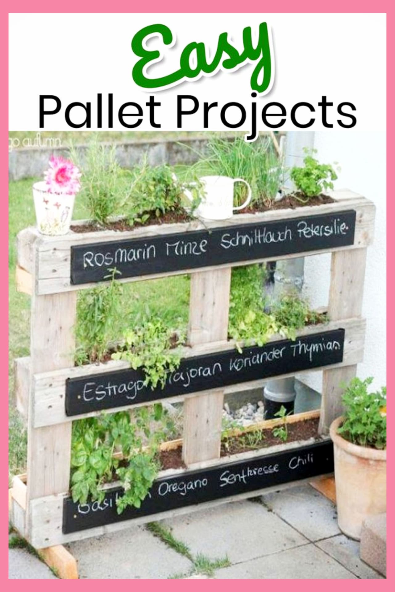 Pallet Projects - easy DIY outdoor pallet projects for your backyard garden