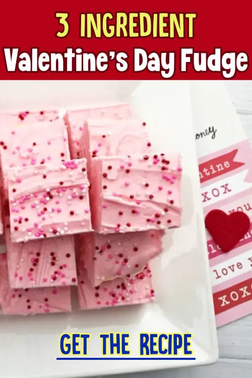 Valentines Day Fudge Recipes - Easy 3 Ingredient Valentine's Day Fudge