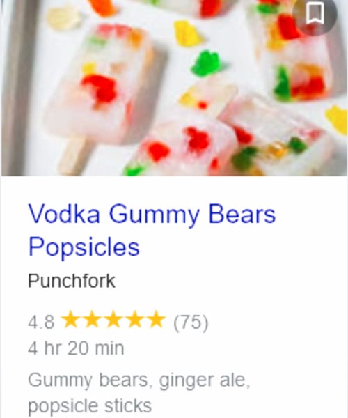 popsicles for adults (with alcohol) - vodka gummy bear popsicles