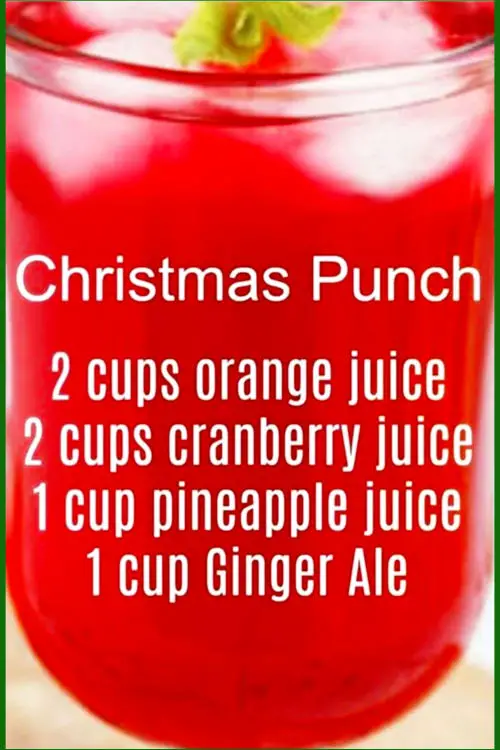Insanely Good and Super Easy Punch Recipes and Christmas Drinks - this Christmas party punch is nonalcoholic and a crowd pleasing drink for kids AND adults. Easy Ginger Ale punch with pineapple juice, orange juice and cranberry juice.  5 star Christmas Brunch drinks and punch recipes - this is my favorite Christmas Morning punch recipe that's perfect for parties and New Years Day breakfast and brunch buffet menu ideas.