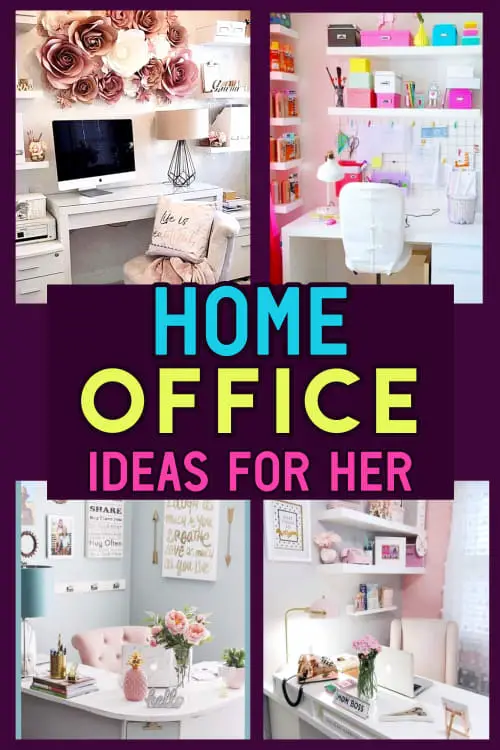 home office ideas for her - on a budget pretty, feminine and chic home office ideas for women