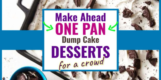 One Pan Dessert Recipes-15 Easy Make Ahead Dump Cakes
